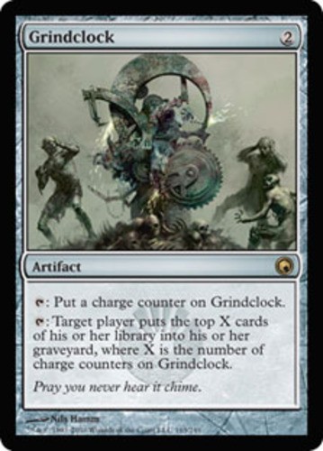 MTG Grindclock - Foil, Scars of Mirrodin, Moderately Played, English