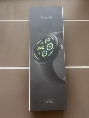 Google Pixel Watch 3 WiFi 45mm Smartwatch Schwarz / Obsidian Neu+ungeöffnet