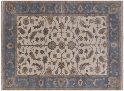 Hand Knotted Turkish Oushak Area Rug 8' 10'' X 11' 10''- P8287