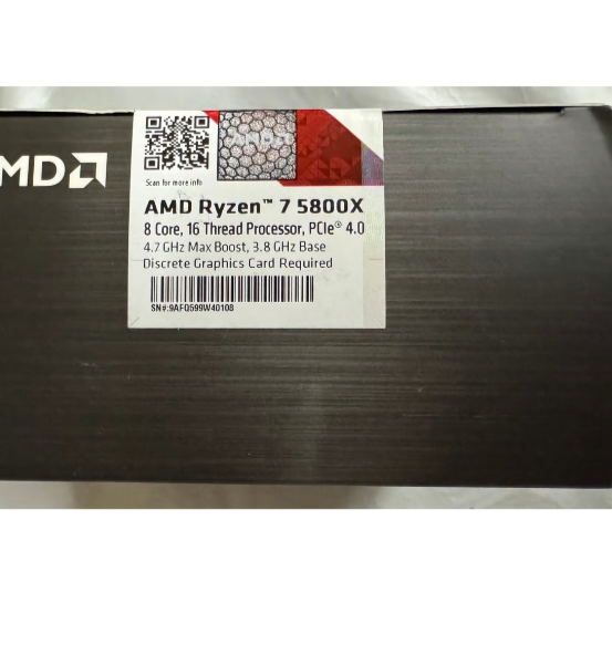 AMD Ryzen 7 5800X Desktop Processor (4.7GHz, 8 Cores, Socket AM4