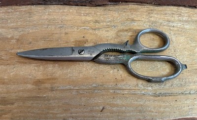 *RARE*, Vintage «Clauss USA» Scissors Serrated Edge on Scissor Handles