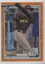 2020 Bowman Mega Box Orange Mojo Refractor /25 Taylor Trammell #BCP-130 ng3