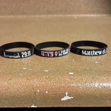 Set of 3 Christian verse bracelets