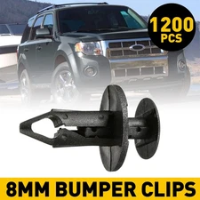 8mm 1200PCS Bumper Clips Retainer Auto Car Plastic Rivets Fender Fastener Push