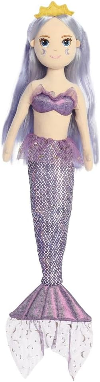 Aurora, 33362, Sea Sparkles Lavender Moon, 18In, Soft Toy, Purple