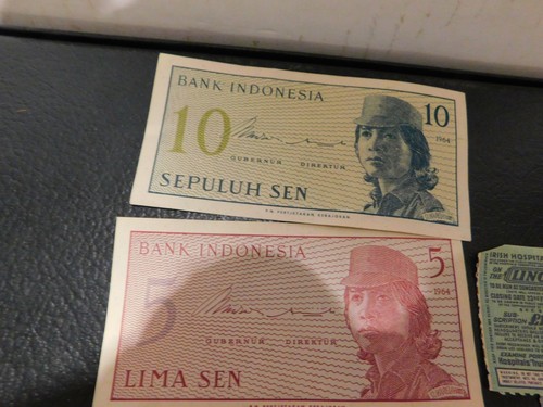 Bank Indonesia Currency (10, 5, 1) Irish Sweepstake Ticket(Odd Combo) Fun - Foto 2 di 4