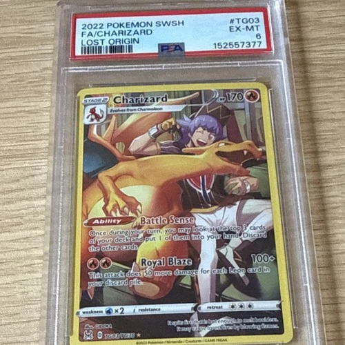 Pokémon Charizard Ultra Rare TG03 Lost Origin 170HP Full Art Holo Eng