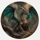Hayleybug 1 oz Emerald Scourge Dragon Silver Ruthenium Plate POP 5 Round #3