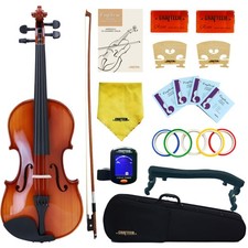 Spruce and Maple Solid Wood Violin Outfit for Beginner Adults -Craft Your P...