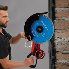 Electric Concrete Cutter Saw, Circular Saw with Saw Blade and Rolling Pulley HOT