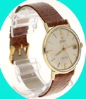 Vintage Omega Seamaster De Ville 14K Gold Filled Automatic Swiss Date Watch 34MM