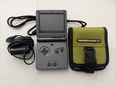 Nintendo Game Boy Advance SP Handheld System - Graphite W/ Charger (Not Tested)