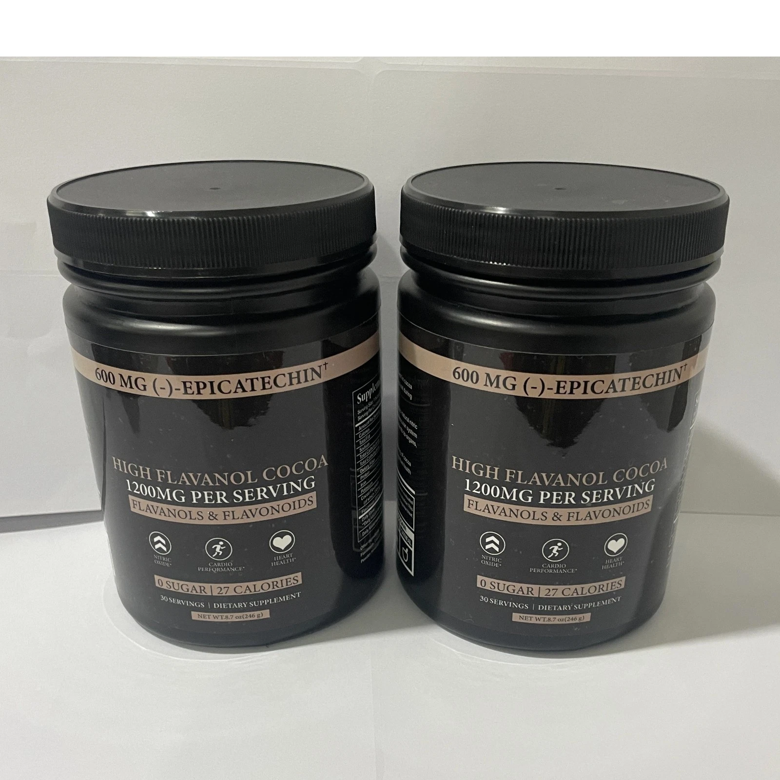 2 PACK Black Forest High Flavanol Cocoa Powder And Flavonoids Supplements 1200mg