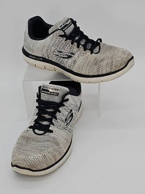 Skechers Flex Advantage 2.0 Dual-Lite Men's Size 9.5 W Running Shoes 52181W WBK