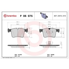 Satz Bremsbeläge Bremsklötze vorne für BMW X4 F26 | 419683