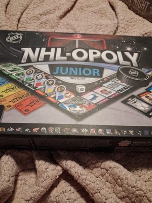 NEW NHL-OPOLY JUNIOR BOARD GAME ~ MONOPOLY NHL HOCKEY EDITION - Ages 6 to Adult