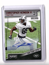 Chris Herndon IV 2018 Panini Playoff Rookies Red Zone #271 Auto