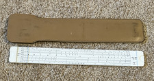 Made in the USA Acu-Math No. 400 Slide Rule with Protective Cover