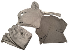 Lot of 3 Boys Sz Med Athletic Shirts Pants Under Armour Nike Adidas Long Sleeve
