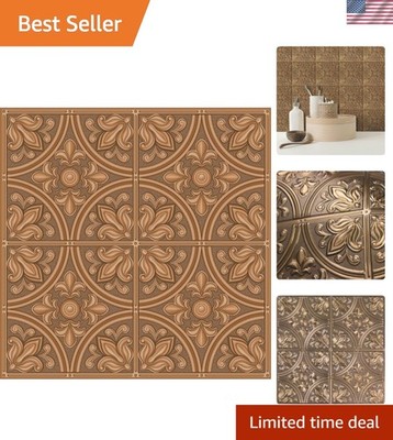 StickTiles Copper Tin Peel and Stick Tile Backsplash