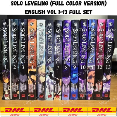 Solo Leveling Manga English Full Color Vol 1-13 Full Set Manhwa Comic Books DHL