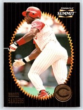 1996 Pinnacle Summit Reggie Sanders Cincinnati Reds #4