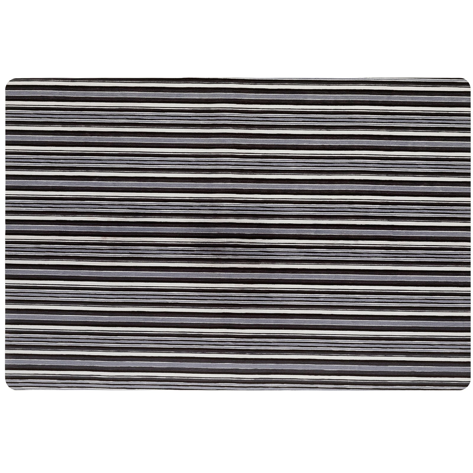 Non-Slip Striped Low Profile Kitchen Mat - Machine Washable & Durable