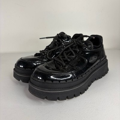 Skechers Jammers Shoes Women s 7 Black Chunky Lug Sole SN 167073 Y2K