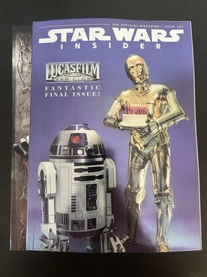 Star Wars Insider #237 Carbonite Foil + Fan Club Foil Variant Set Final Issue