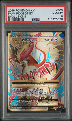 M Pidgeot-EX graded PSA 8 for sale on eBay