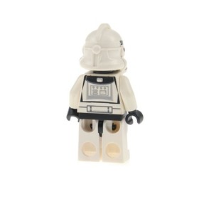 1X Lego Minifigure Star Wars Clone Trooper White Black Head Helmet 7655 SW0128A