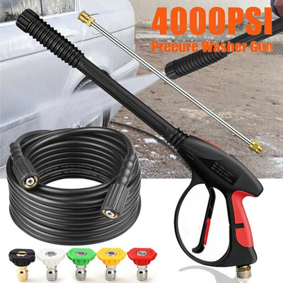 #ad High Pressure 4000PSI Car Power Washer Gun Spray Wand Lance Nozzle Hose Kit ！ $32.99