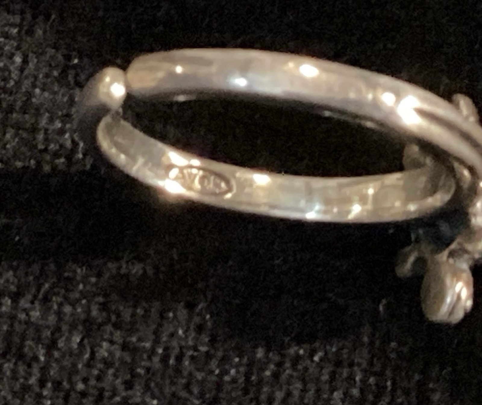 Avon Sterling Silver Turtle Adjustable Ring In Ve… - image 9