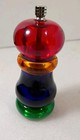 VINTAGE OLDE THOMPSON PEPPER MILL - RED YELLOW BLUE AND GREEN APX 6" TALL USA — photo 1