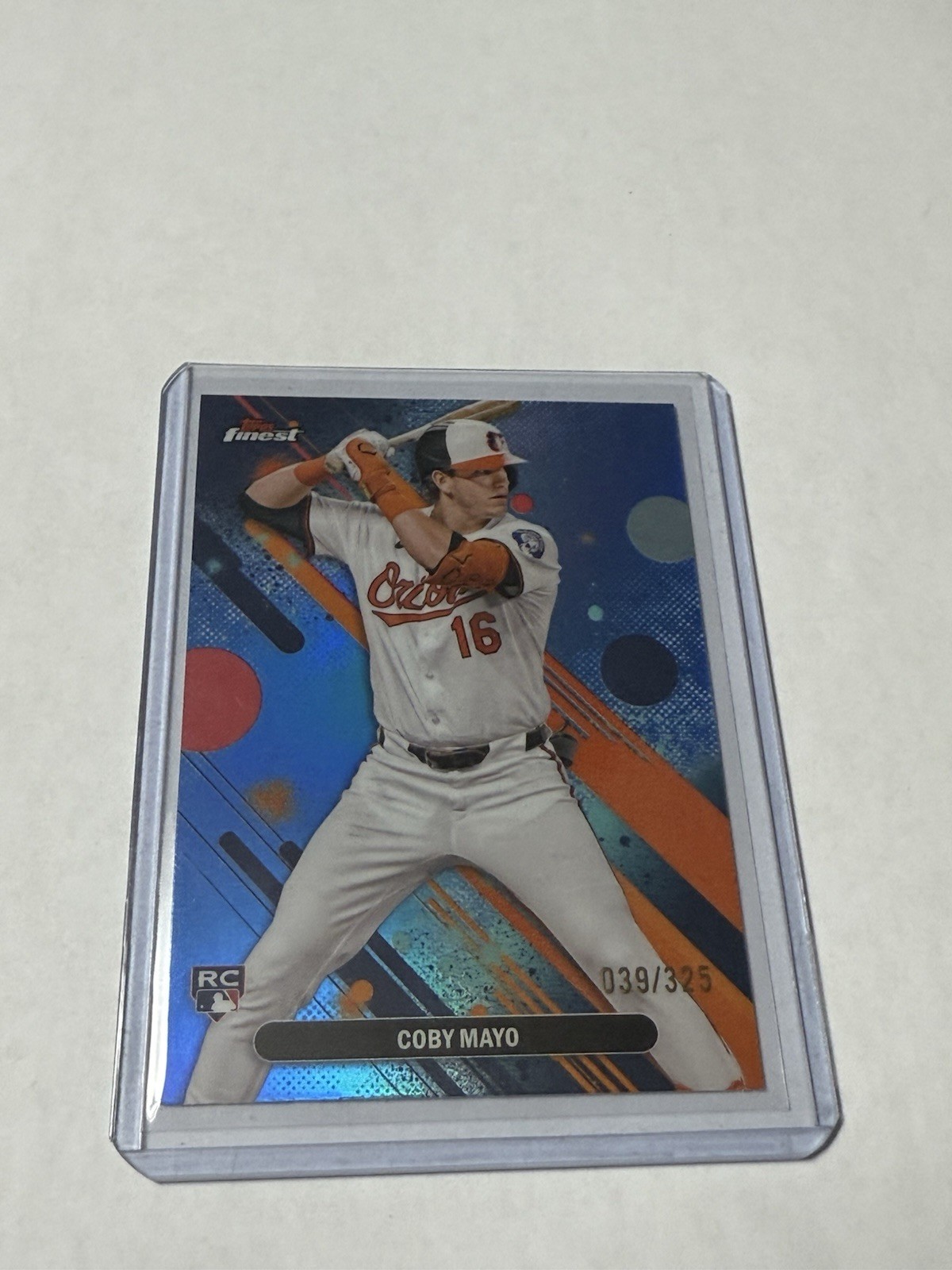 COBY MAYO 2025 TOPPS FINEST COMMON ROOKIE SKY BLUE RC /325 Q5451