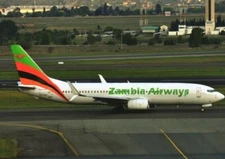 Zambia Airways Boeing 737-800 9J-ZAD @ Johannesburg 2023 - postcard