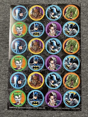 Batman Stickers, One Sheet. Crafting And Collecting.