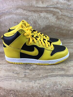 Nike Dunk High Varsity Maize Mens Shoes Yellow Black Sneakers | eBay