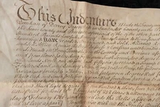 1762 Antique Vellum Manuscript  PHILADELPHIA PENNSYLVANIA Wax Seals Handwritten