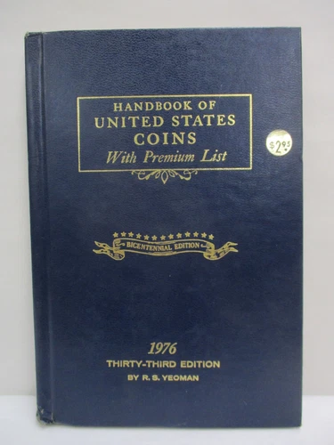 1976 Blue Book Handbook United States Coins Bicentennial 33rd Edition RS Yeoman