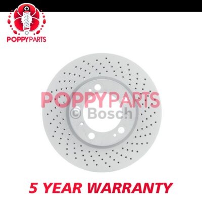 Fits Porsche 911 Boxster Cayman + Other Models Brake Disc Front Right Poppy