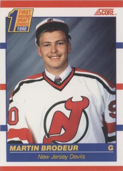 Martin Brodeur #439 Rookie Card Beckett 9 Graded Score 90-91 Hall Of Fame NJD
