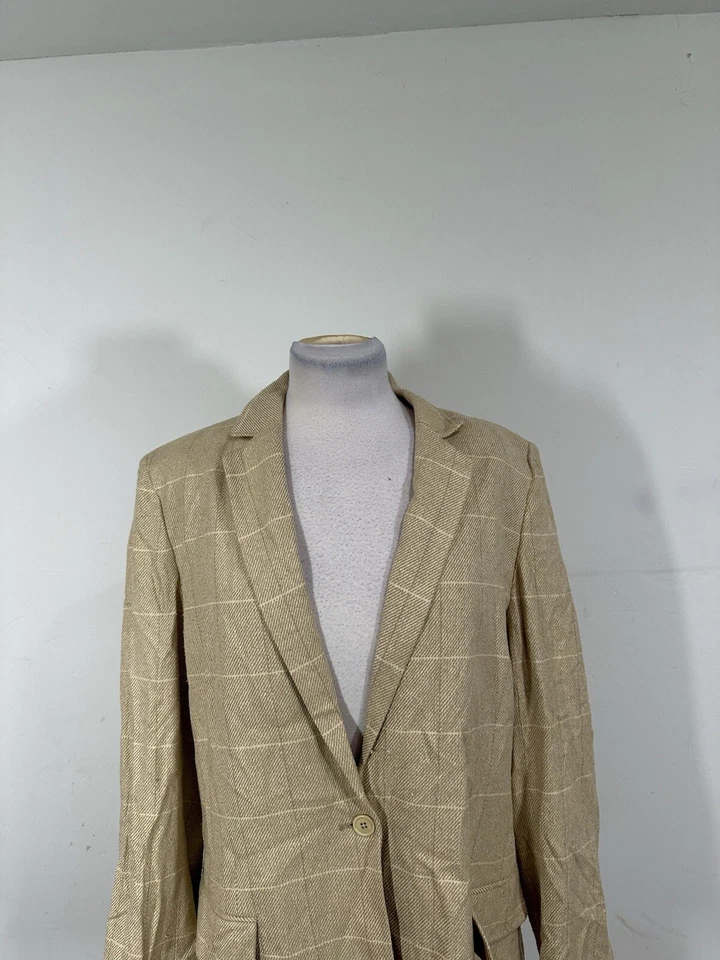 Ralph Lauren 女式米色夹克 16 码 — 第 2/4 张图片