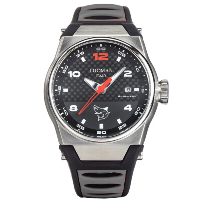 Locman Italy Herrenuhr Mare schwarz/grau Automatik Ref. 0556