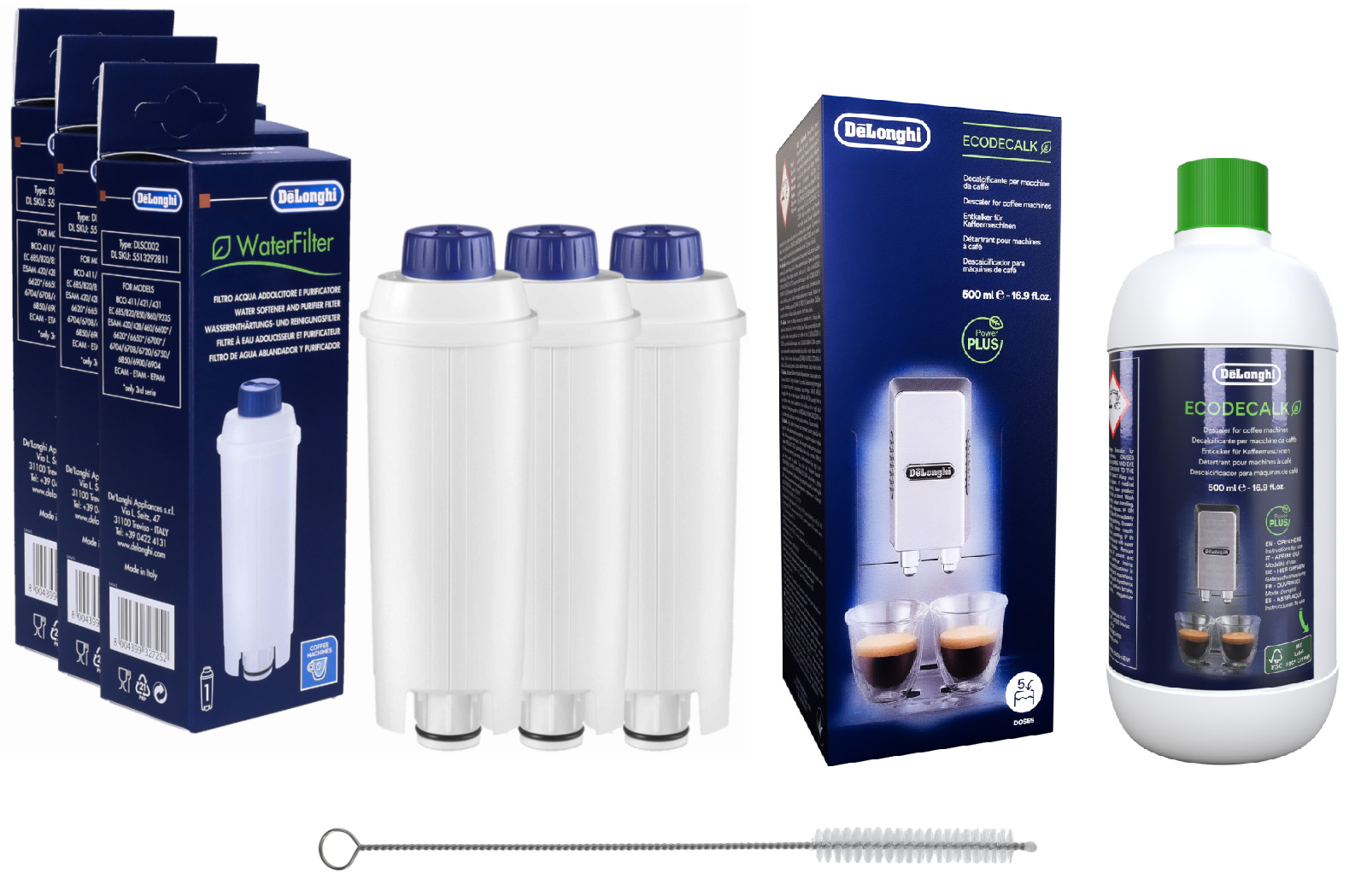 3x filtro acqua Delonghi DLS C002 anticalcare EcoDecalk DLSC500