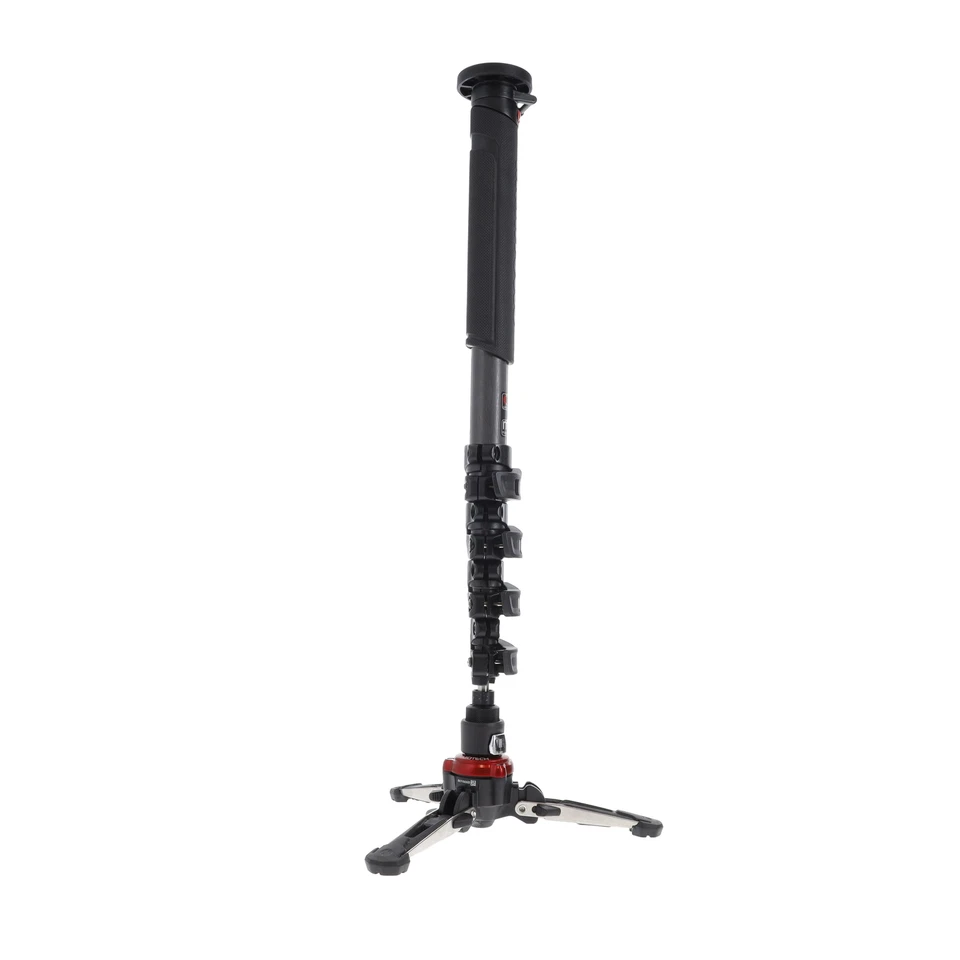 Monopie de fibra de carbono Manfrotto XPRO LAND con cerraduras de pierna de alimentación rápida (16,15-55,5") Foto 4 de 4