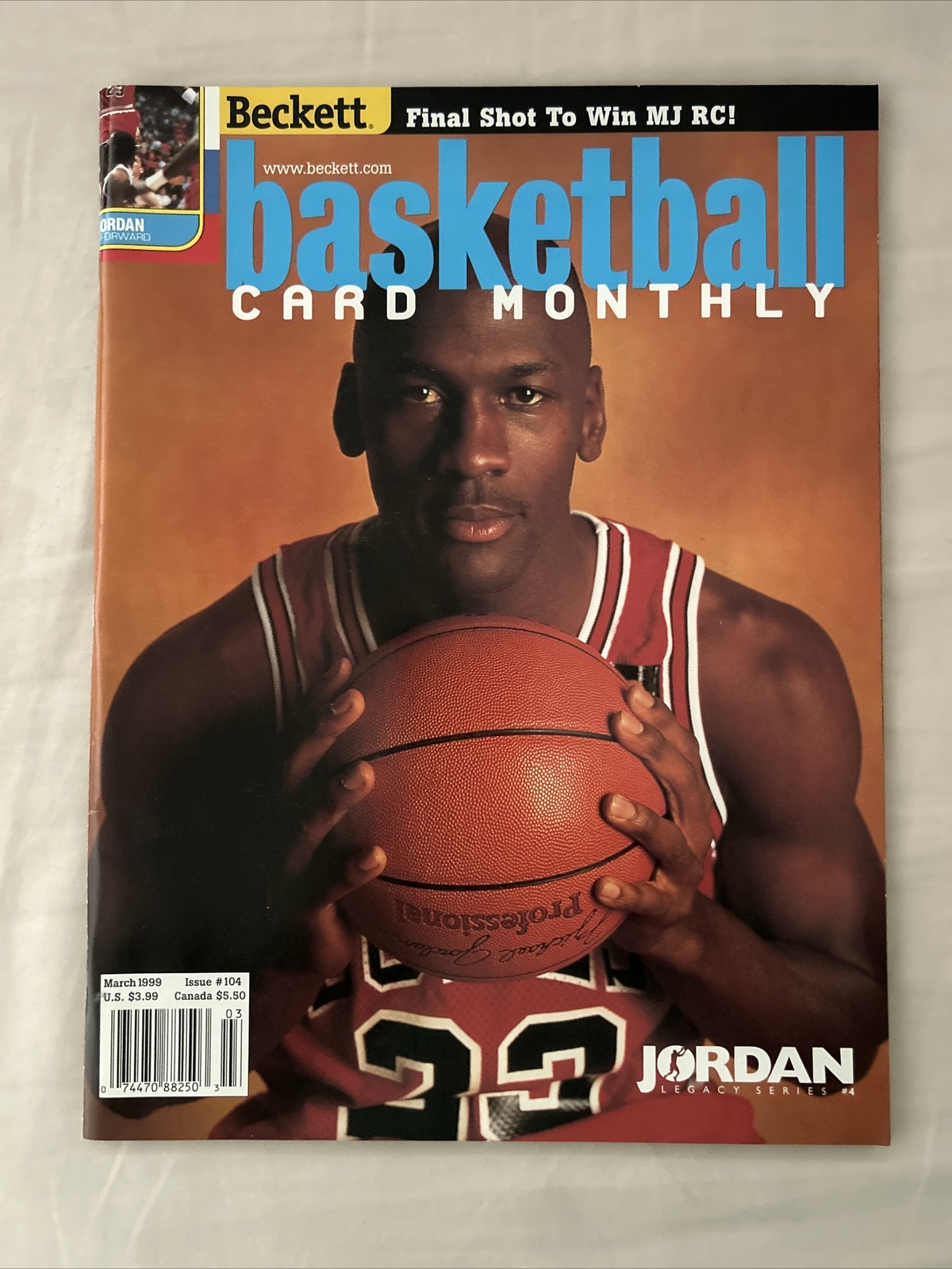 Beckett Basketball Monthly #104 MICHAEL JORDAN Chicago Bulls (1999)