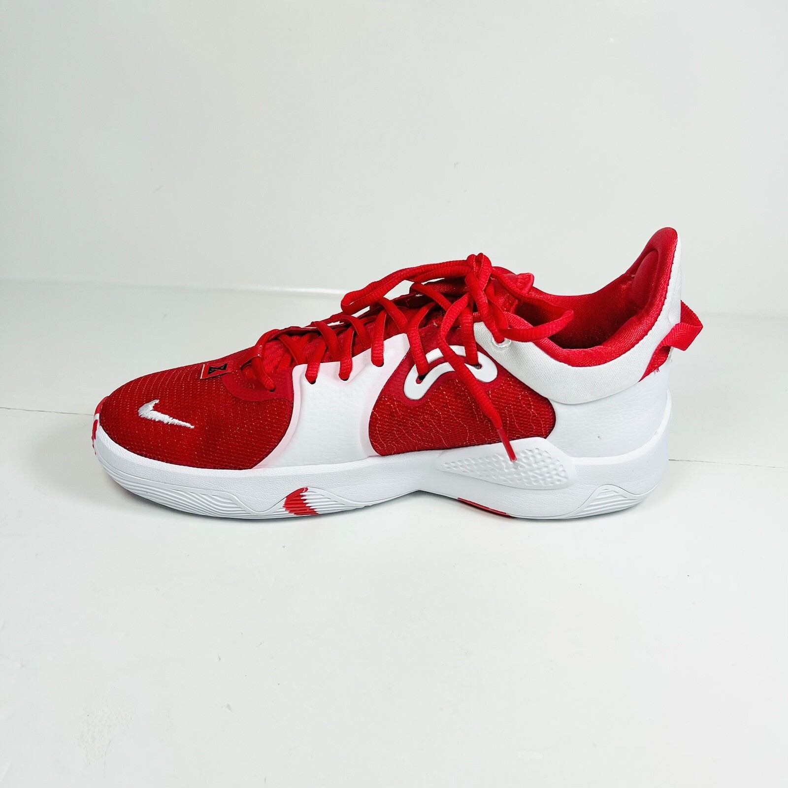 Nike PG 5 University Red/White Men's Basketball Shoes, Size: 10