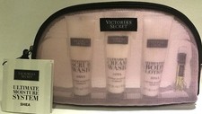 VICTORIA'S SECRET ULTIMATE MOISTURE SYSTEM KIT LOTION CREAM WASH SCRUB PINK BAG