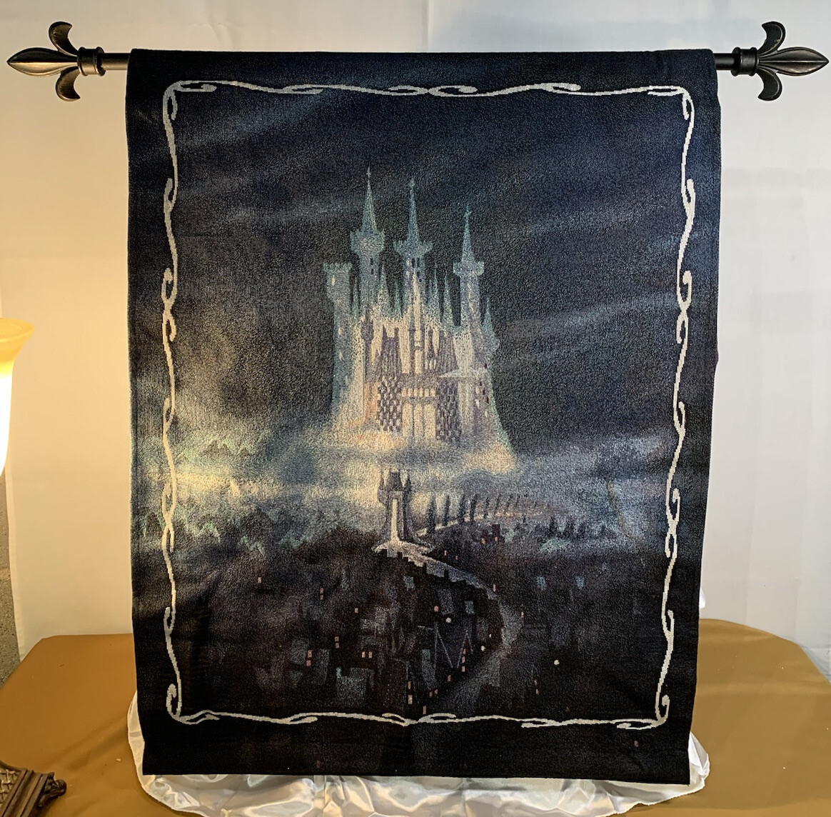 Disney Cinderella Castle Tapestry with Rod Finials Limited Edition of